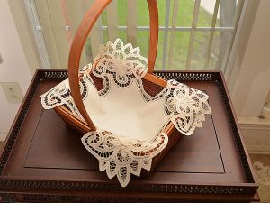 Battenburg Bread Bunwarmer. Old Fashions Battenburg Lace. (Each)