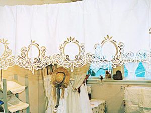 Windows Curtain. “Customs Panel” (88″ Long x 28″ Drop) For Tall Bed Ruffle or Tall Windows Panels