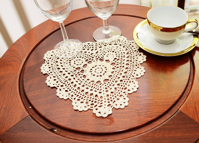 12" heart shape crochet