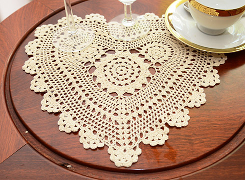 14" heart shape crochet