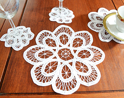 battenburg lace doily