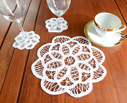 belgium lace doily