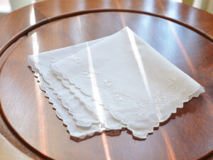 Handkerchief. Lily of The Valley Designs.