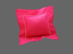 Hot Pink Mini 8x8" Baby Hemstitch Pillow Sham