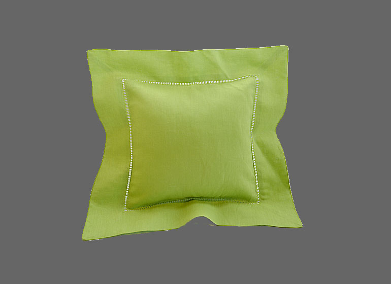 Hot Green Mini 8x8" Baby Hemstitch Pillow Sham