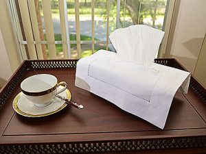 Traditional Hemstitch Tissue Box