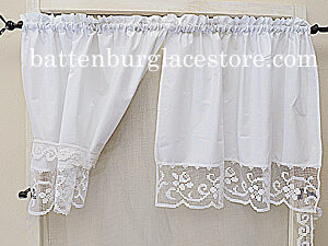 Windows Curtains, Tuscany Lace. Swags, Panels, Tie Backs