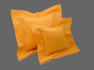 Baby Pillow Sham Mini Size 8×8″ Hemstitch. Hot Pink, Hot Green, Kumquat Color