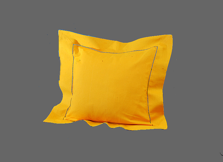 Kumquat Color 12" Square Hemstitch Pillow