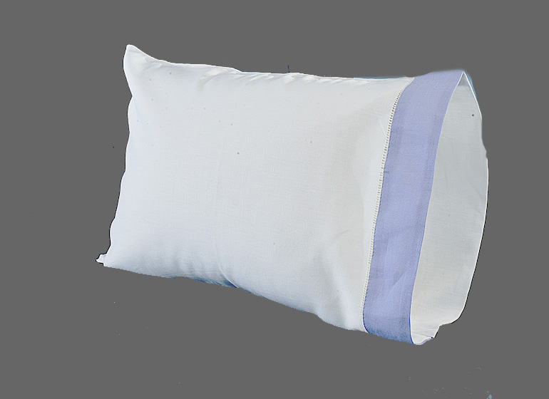 Baby Pillowcase, Lavender color border