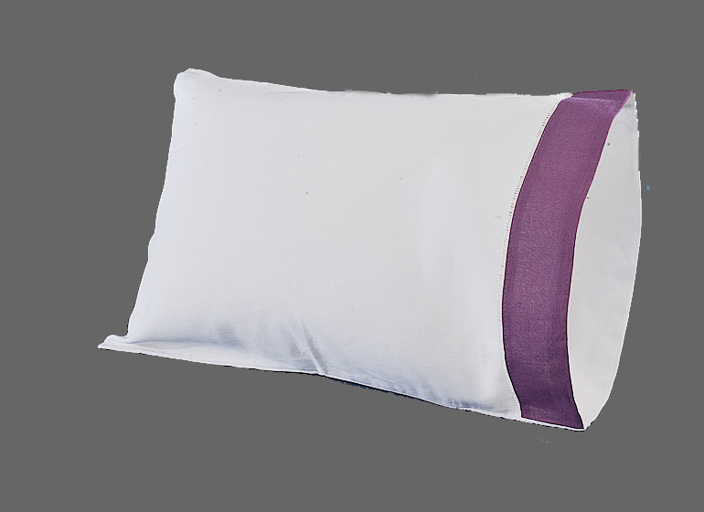 Baby Pillowcase with Golden Kiwi color borders. Fitted 12×16 pillow.