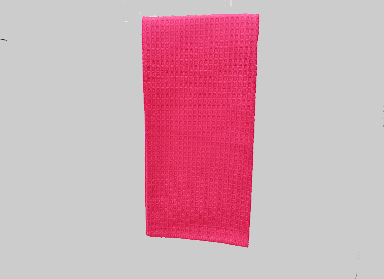Waffle Weaves Kitchen Towel Hot Pink Color