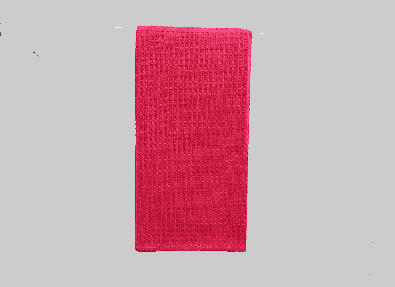 Red Waffle Weave Kitchen Towel