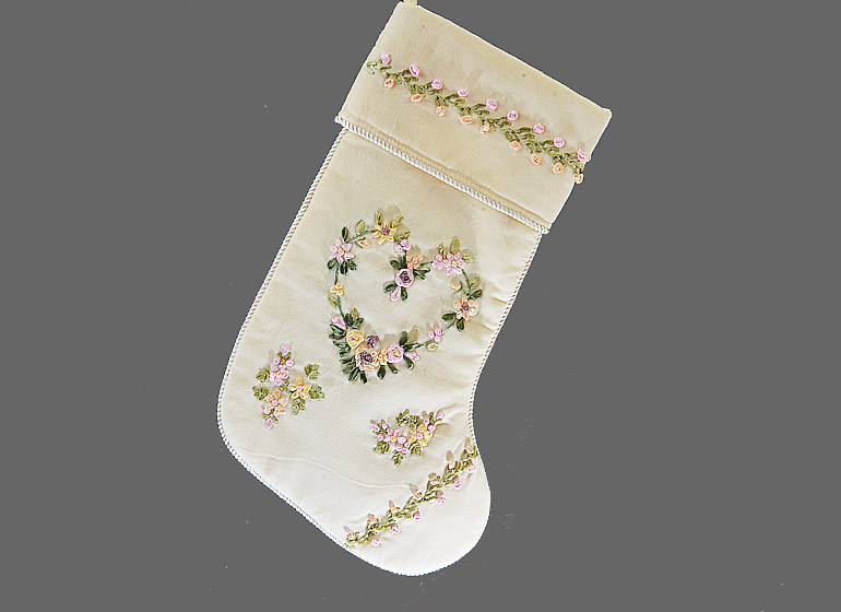 Battenburg Lace Stockings. Standard Battenburg Stocking